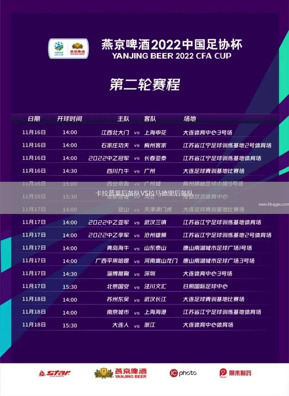卡拉普莱后备队VS拉马德里后备队